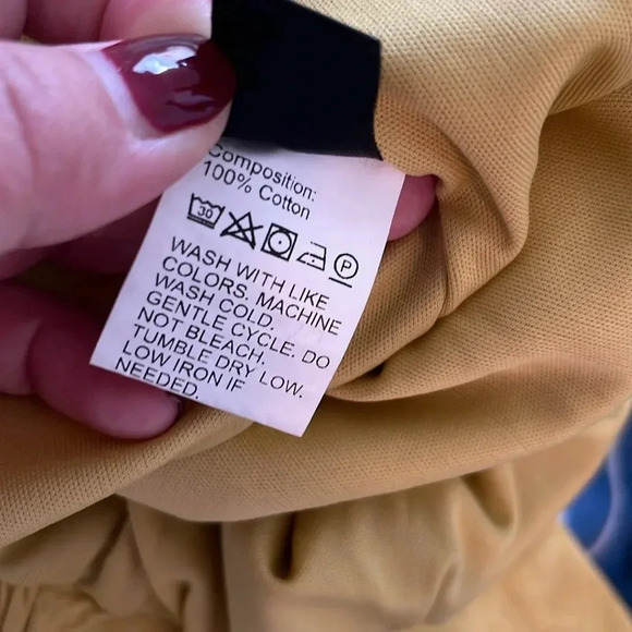 EUC | Shein | Elastic Waist Pull on Skirt with Buttons | Gold | Sz S - Picture 8 of 8